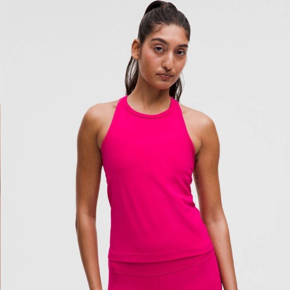 Lululemon NWT Pink Fitted Tank Top-Passionate Color